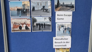 Pinwand über die Prag-Fahrt 2024