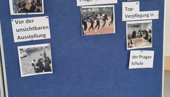 Pinwand über die Prag-Fahrt 2024