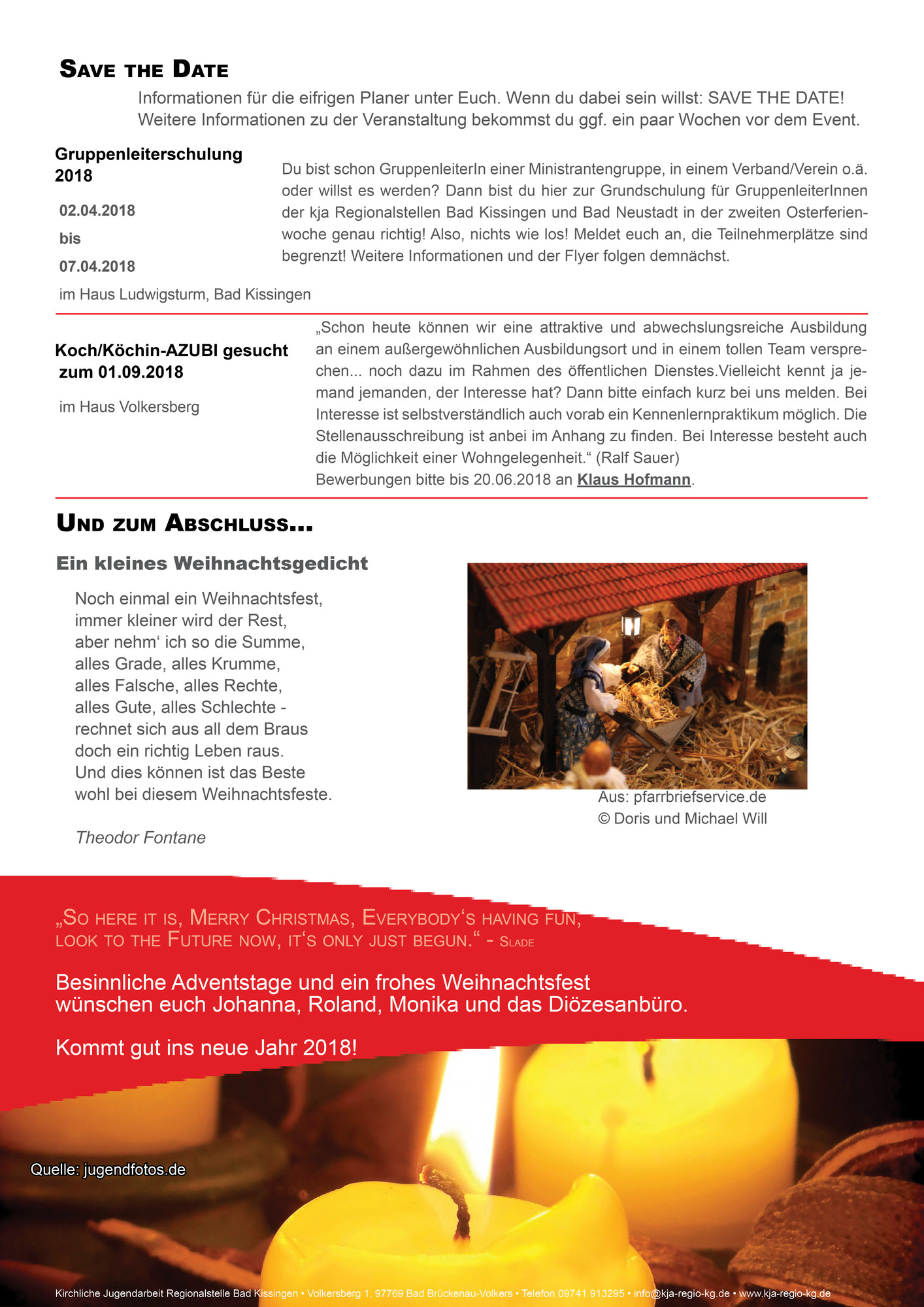 Bilder Newsletter Dezember 17